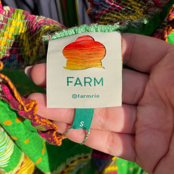 Farm Rio Women’s Banana Leaves Off The Shoulder Midi Dress - Picture 2 of 5